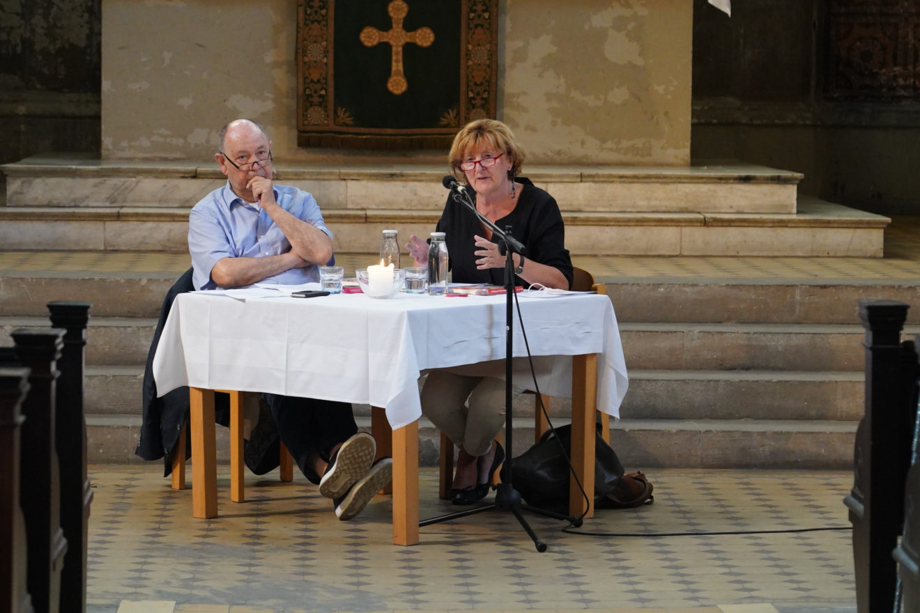 Ehepaar Schneider in der Zionskirche 